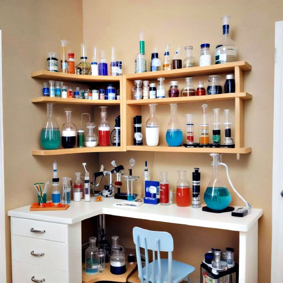 science lab for homeschool room - 25 Homeschool Room Ideas