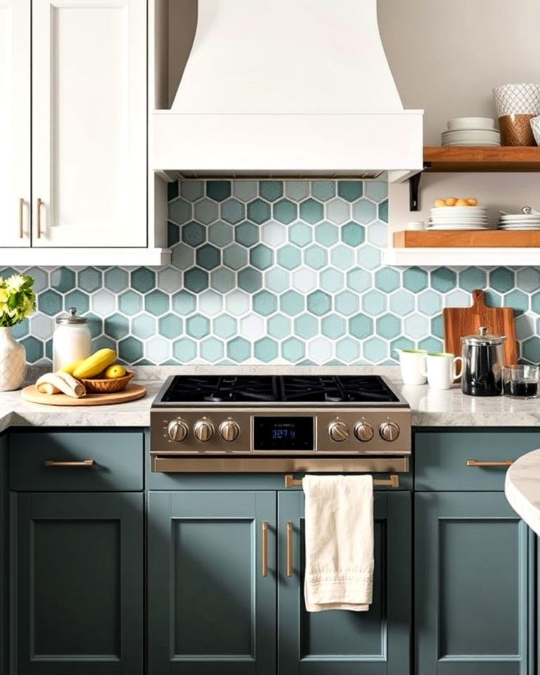 seafoam green backsplash tiles for kitchen - 15 Seafoam Green Kitchen Ideas