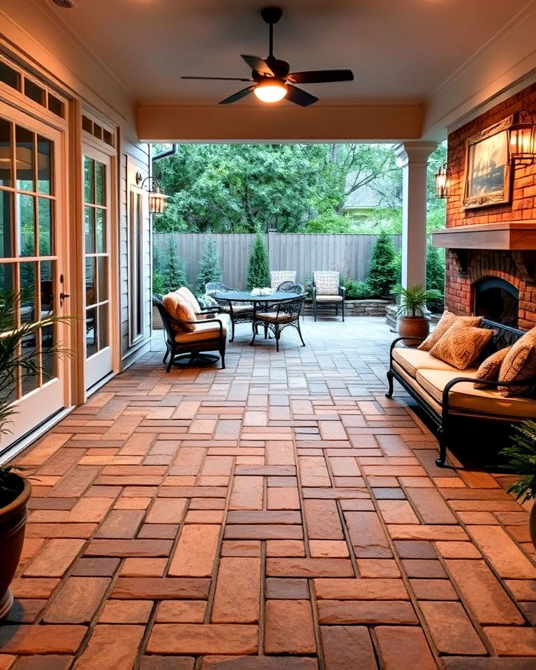 seamless indoor outdoor transition ideas - 40 Paver Patio Ideas