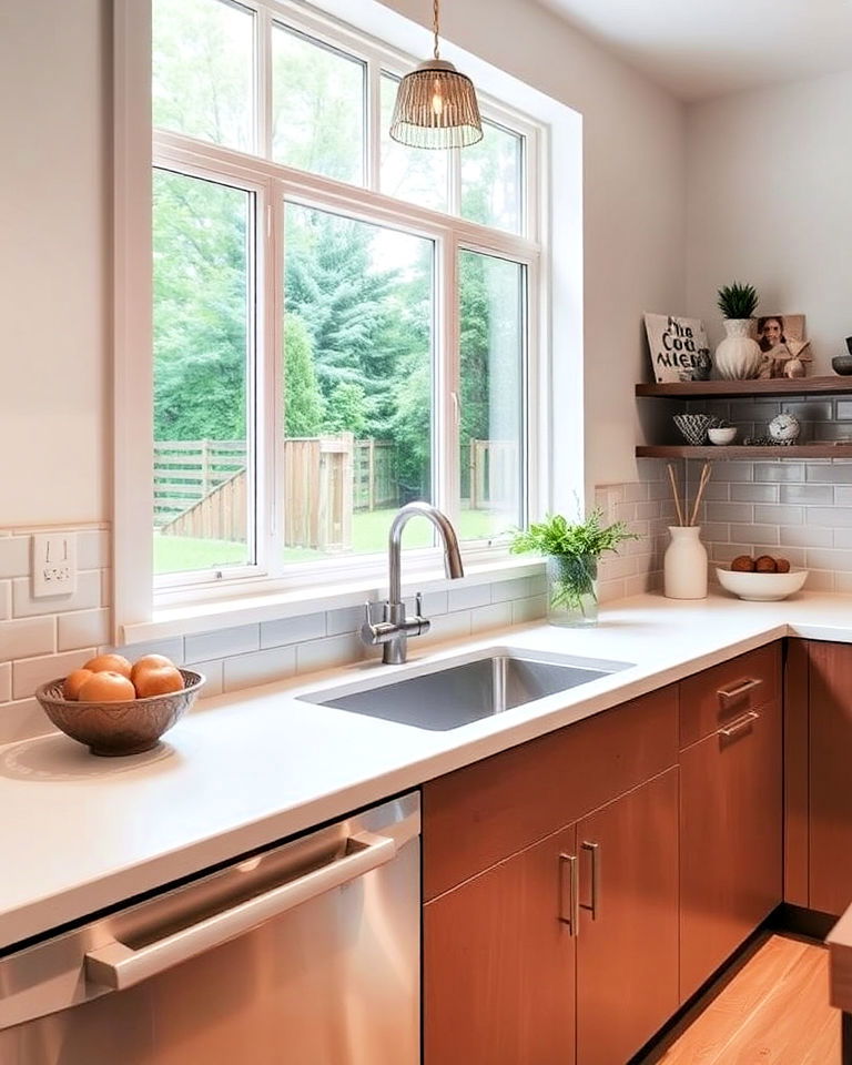 seamless microcement window sills for kitchen - 20 Microcement Kitchen Ideas