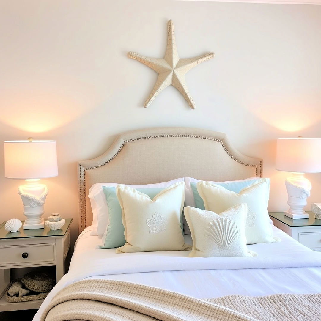 seashell inspired accents for ocean themed bedroom - 40 Ocean-themed Bedroom Ideas