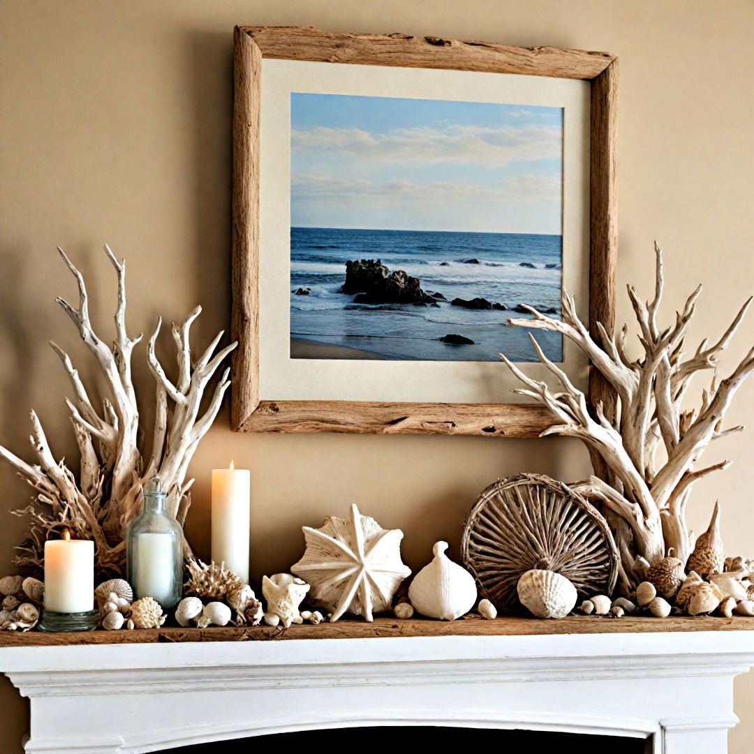 seaside vibe mantel decor - 40 Mantel Decor Ideas