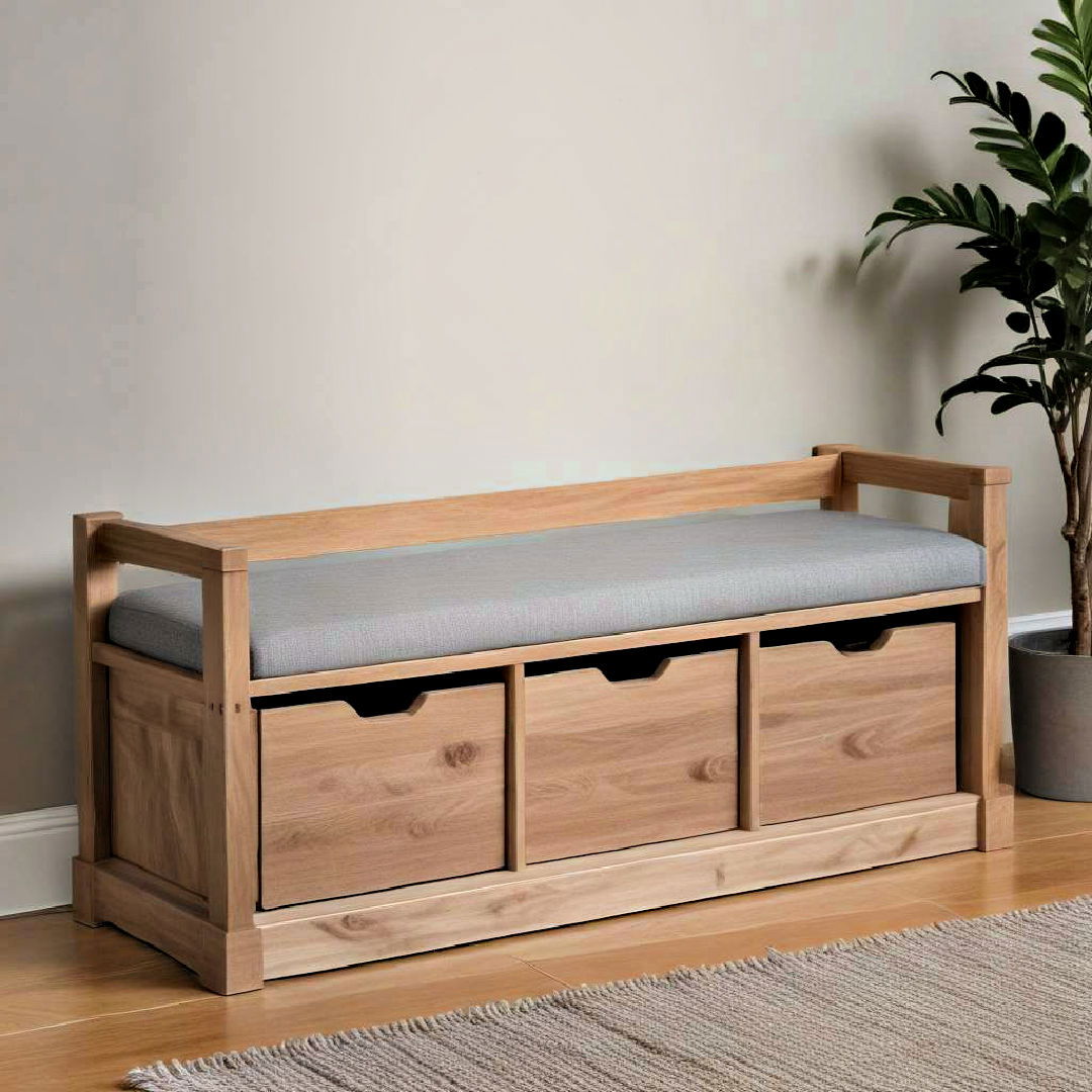 seating bench with hidden storage - 25 Small Game Room Ideas