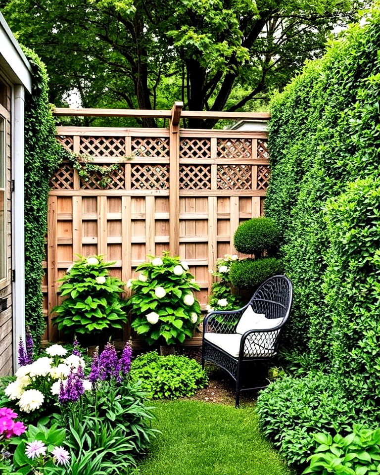 secret garden with tall hedges - 35 Secret Garden Ideas