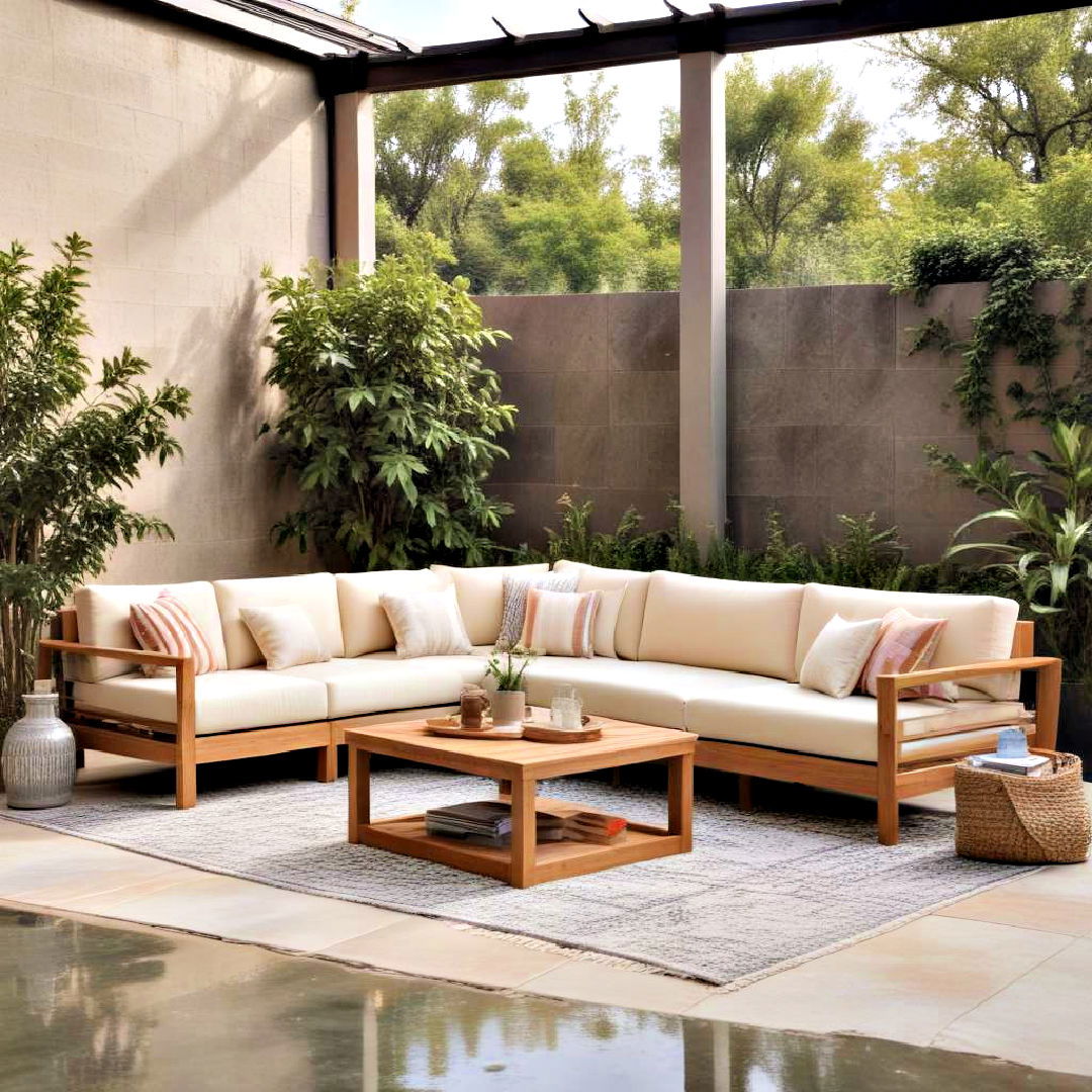 sectional sofas for outdoor seating - 40 Outdoor Seating Ideas