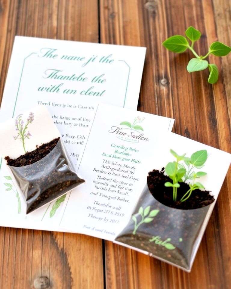 seed packets with garden party invitations - 30 Garden Party Ideas