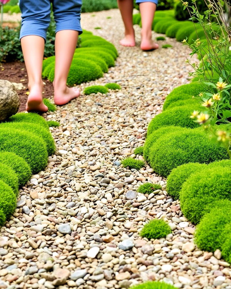 sensory garden with tactile pathway - 25 Sensory Garden Ideas