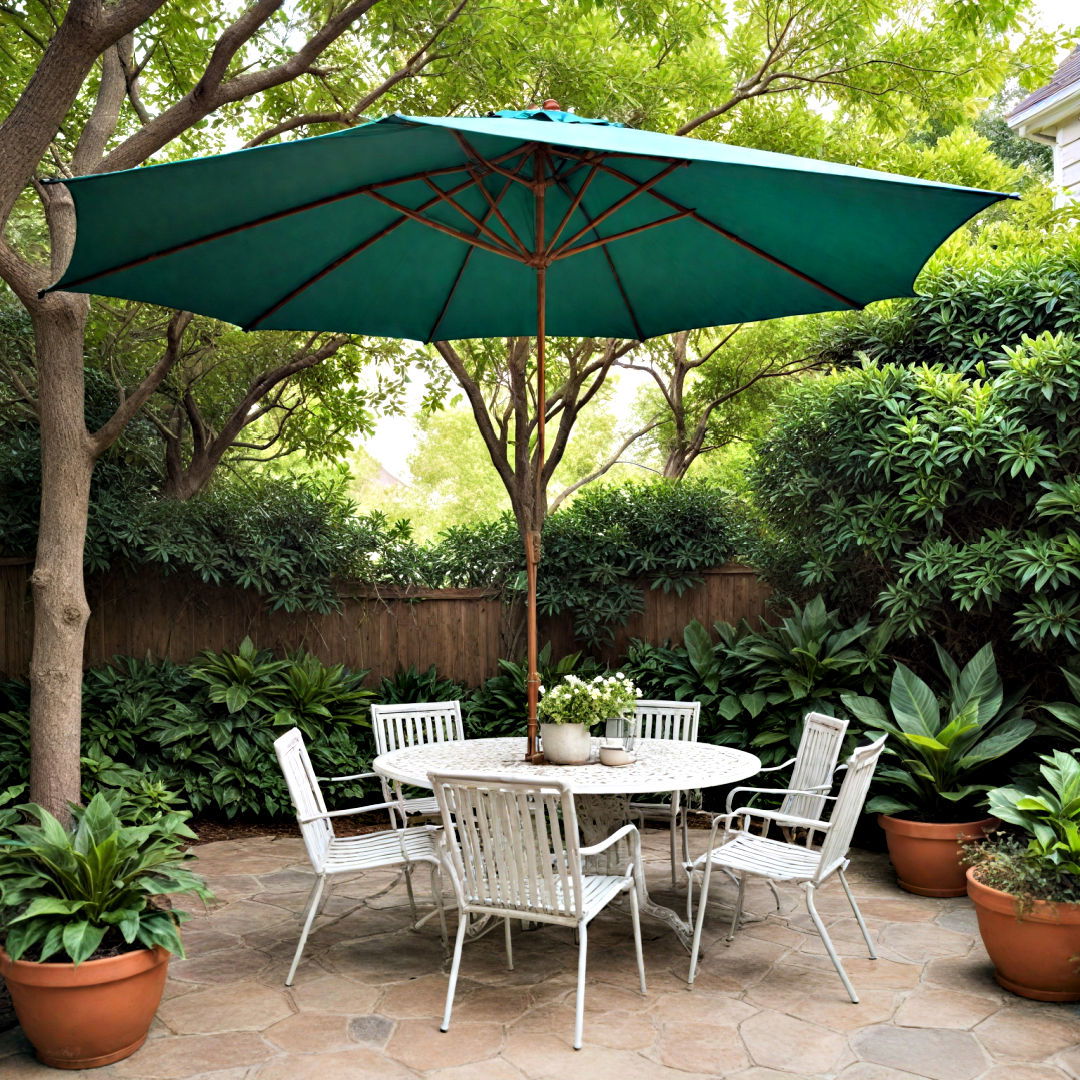 shade solution for small backyard - 40 Small Backyard Ideas