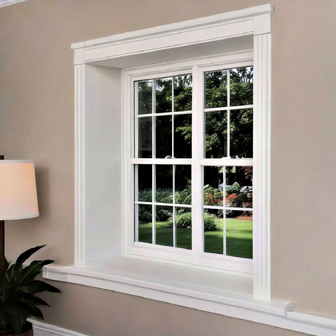 shadow box trim to add depth - 25 Modern Window Trim Ideas