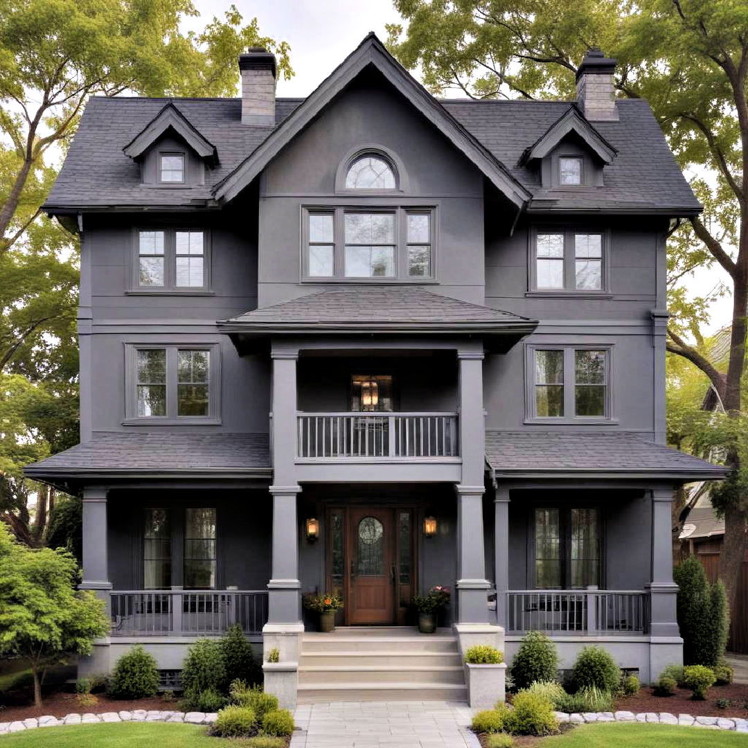 shadow gray exterior house paint - 40 Gray Exterior House Paint Ideas
