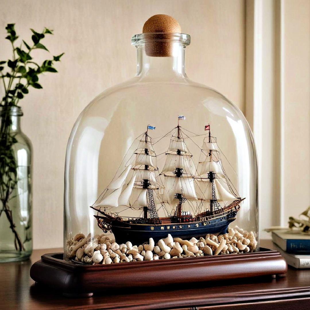 ship in a bottle ideas - 25 Nautical Decor Ideas