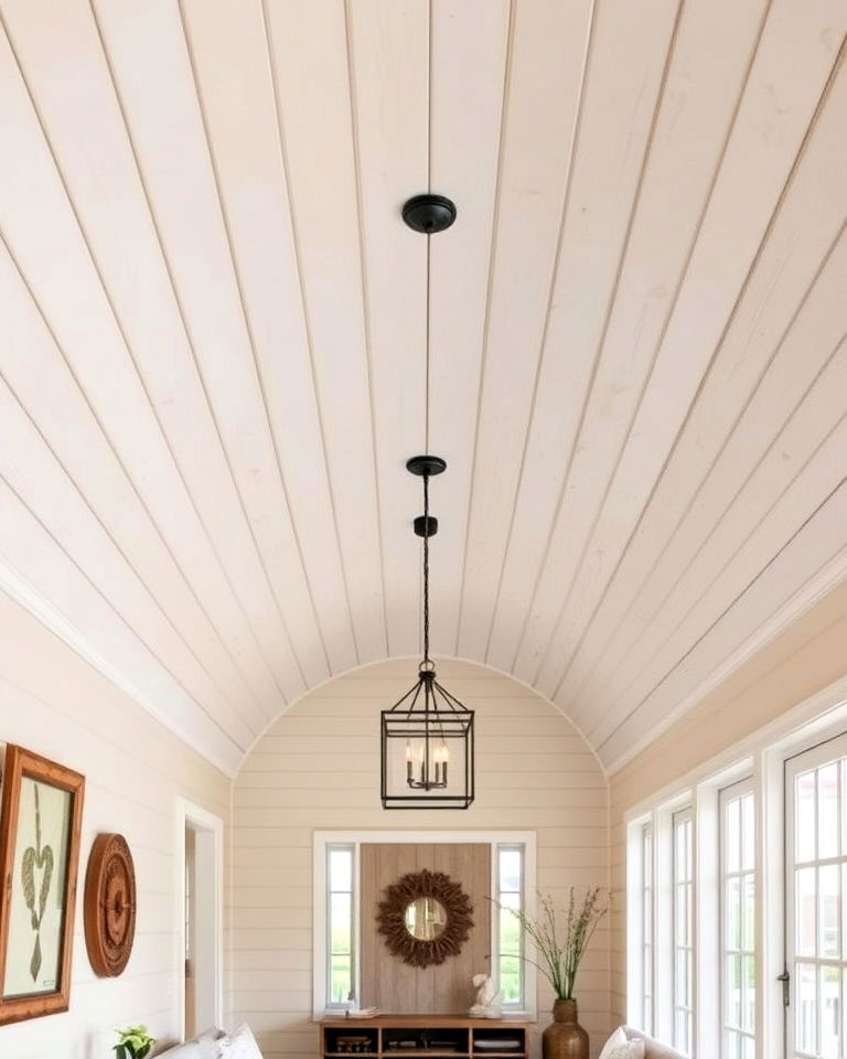 shiplap barrel ceiling ideas - 20 Barrel Ceiling Ideas