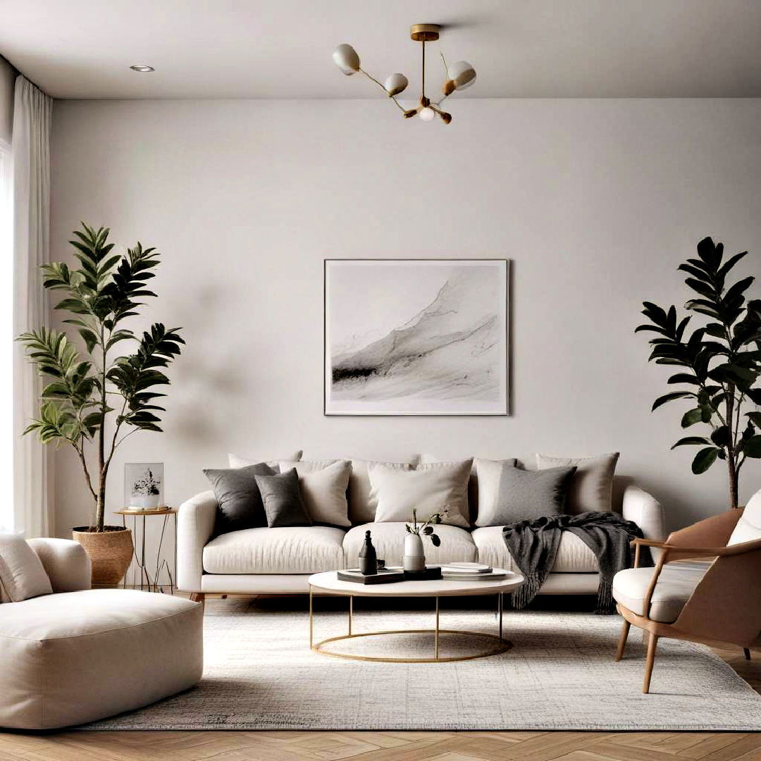 simple and modern look for living room - 40 living room decor ideas