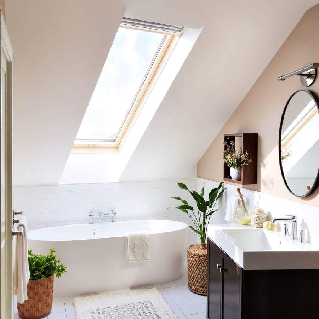skylight for hallway bathroom - 20 Hallway Bathroom Ideas
