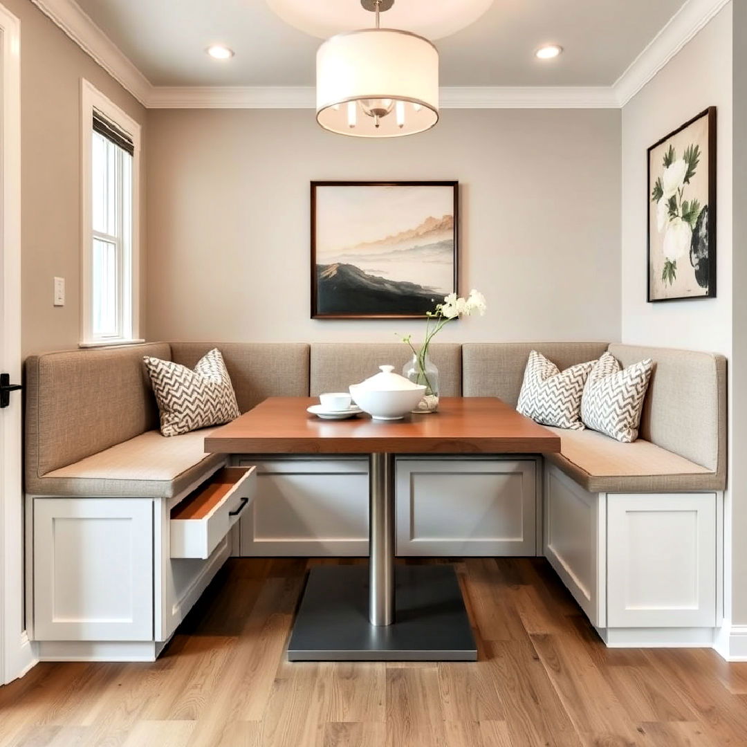 slide out drawers ideas - 40 Banquette Seating Ideas