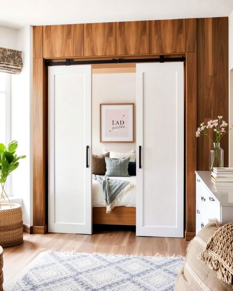 sliding doors for bed nook - 15 Bed Nook Ideas