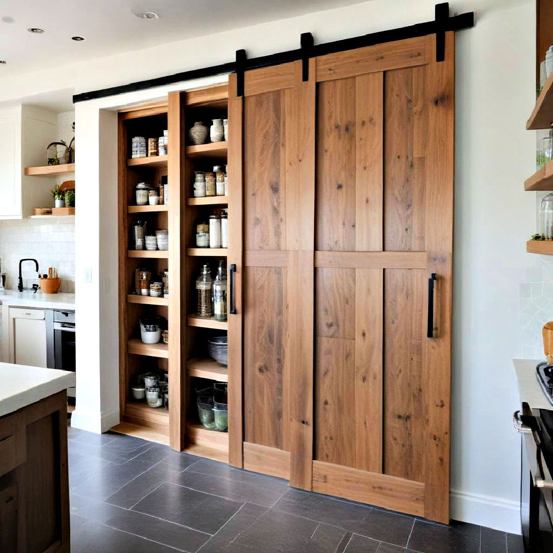 sliding doors for narrow kitchen - 40 Galley Kitchen Ideas