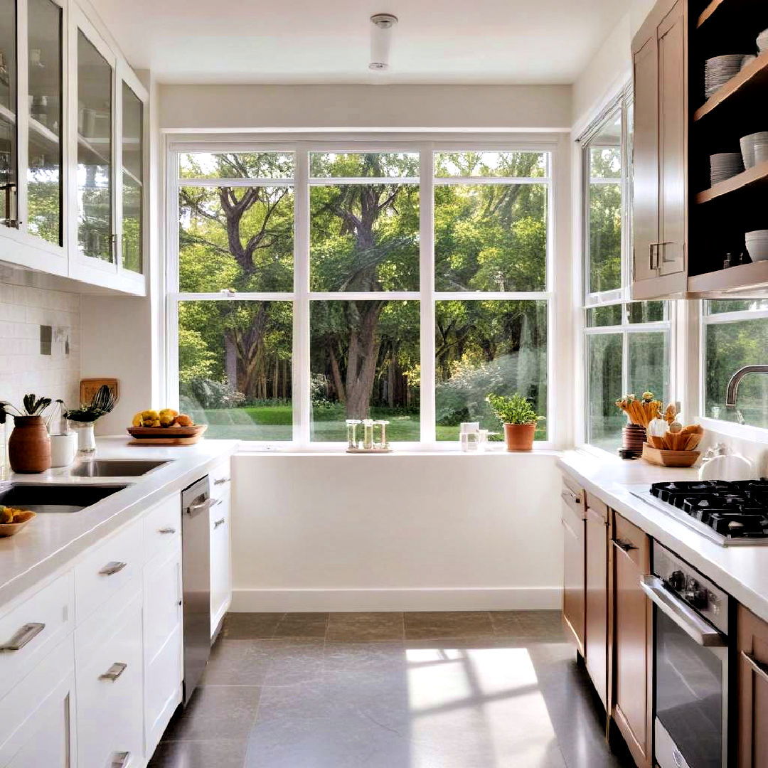 sliding window for small galley kitchen on budget - 30 Small Galley Kitchen Ideas on a Budget