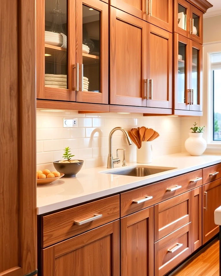 slim finger pulls for kitchen cabinets - 40 Kitchen Cabinet Hardware Ideas