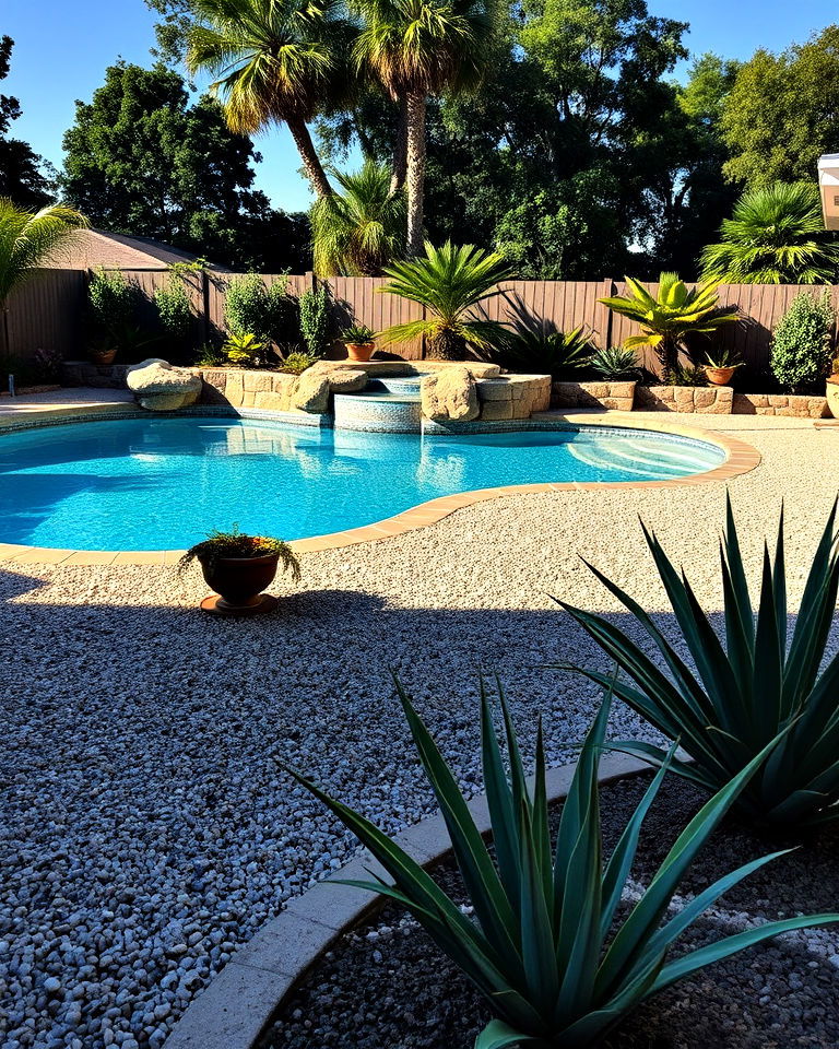 slip resistant poolside decking with decomposed granite - 30 Decomposed Granite Landscaping Ideas