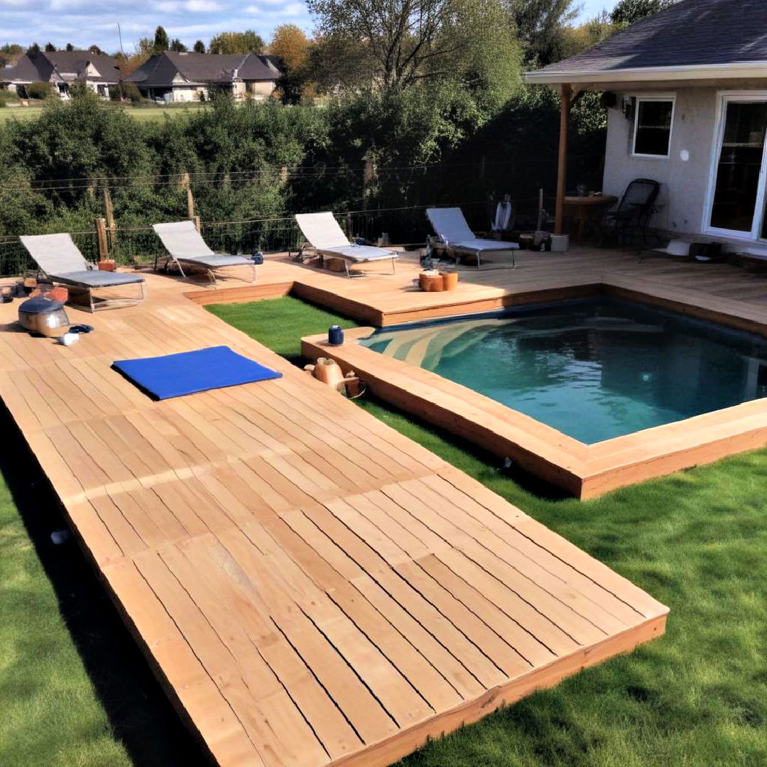 slip resistant sports deck - 20 Floating Deck Ideas