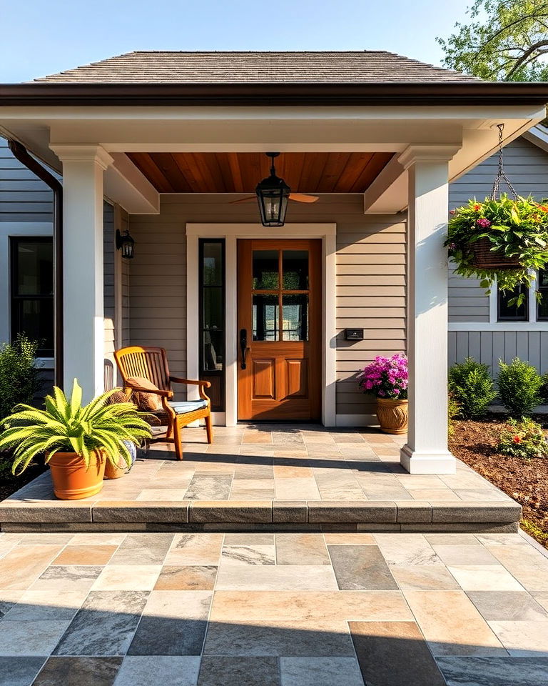 slip resistant tile floor - 15 Porch Flooring Options