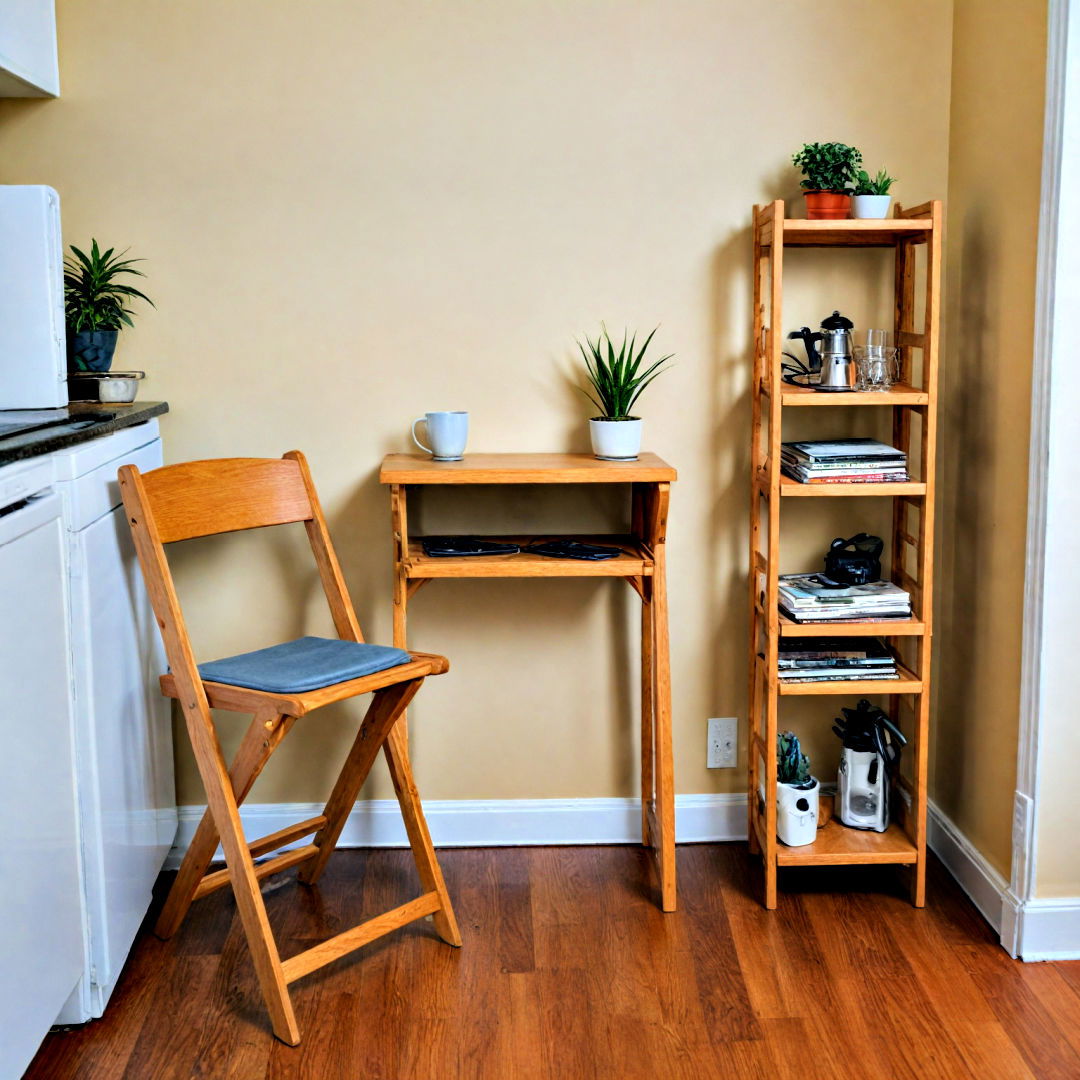 small apartment with folding furniture - 30 Small Apartment Storage Ideas