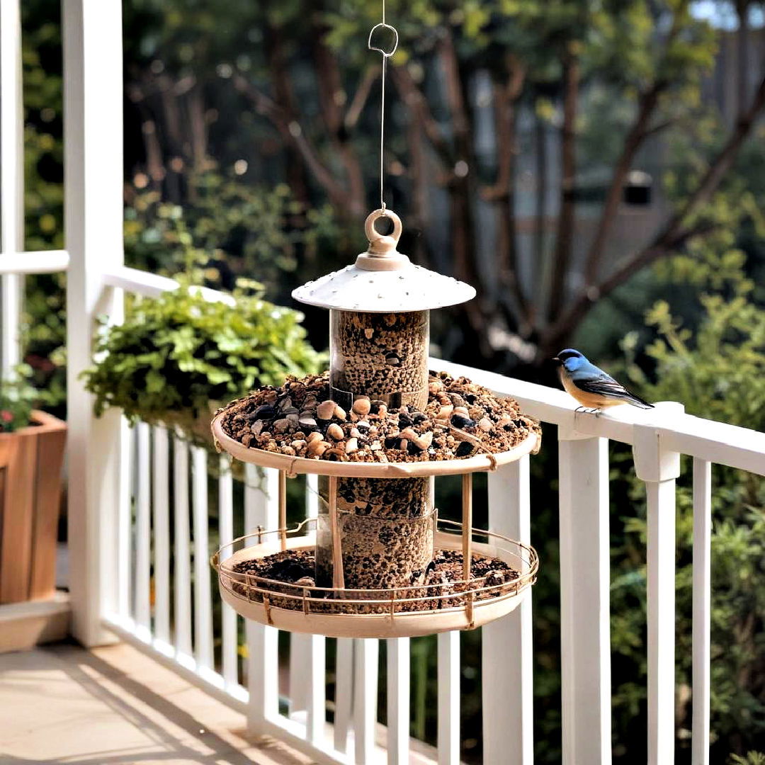 small balcony with bird feeder - 30 Small Balcony Ideas