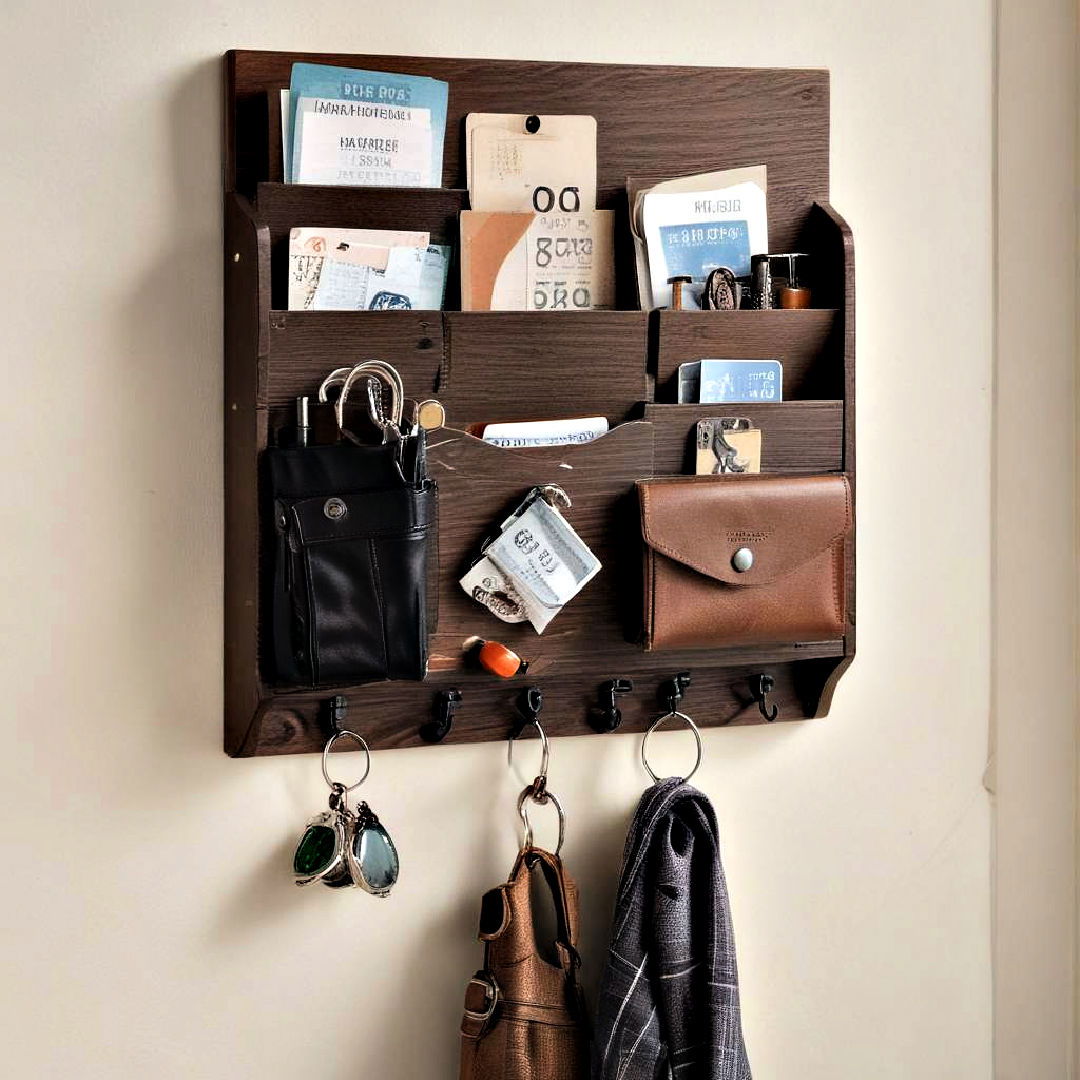 small entryway with wall mounted drop zone - 40 Small Entryway Ideas