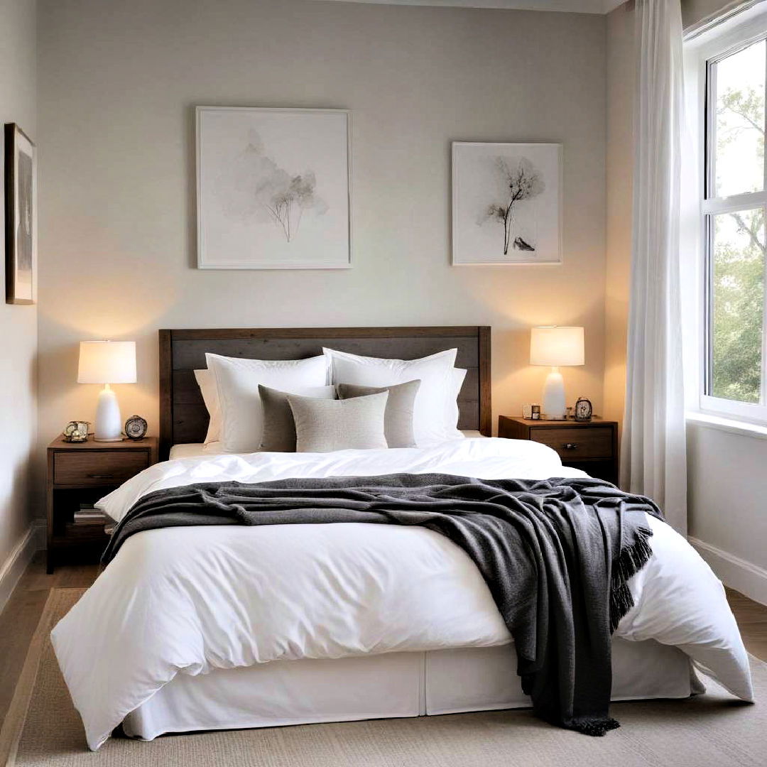 small guest bedroom with minimalist decor - 25 Small Guest Bedroom Ideas