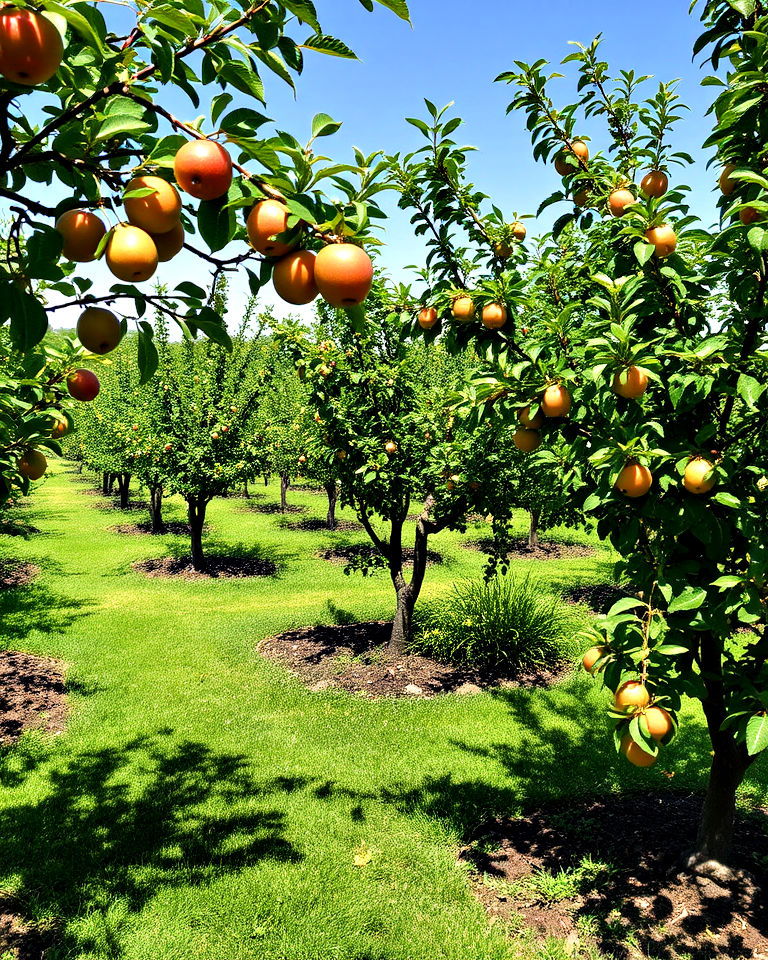 small orchard featuring fruit trees - 25 Sensory Garden Ideas
