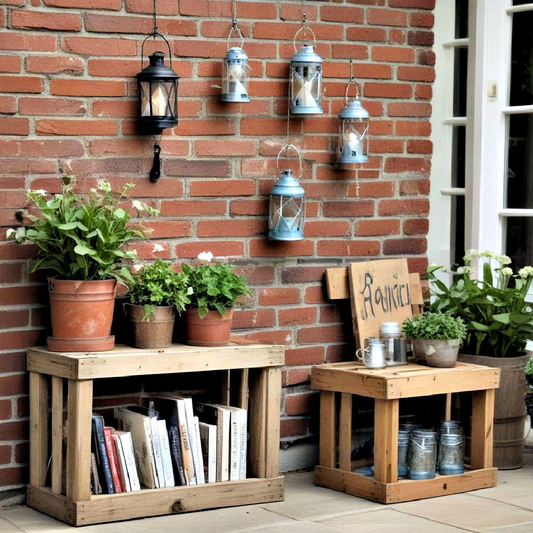 small patio with cost effective recycled decor - 40 Small Patio Ideas on a Budget