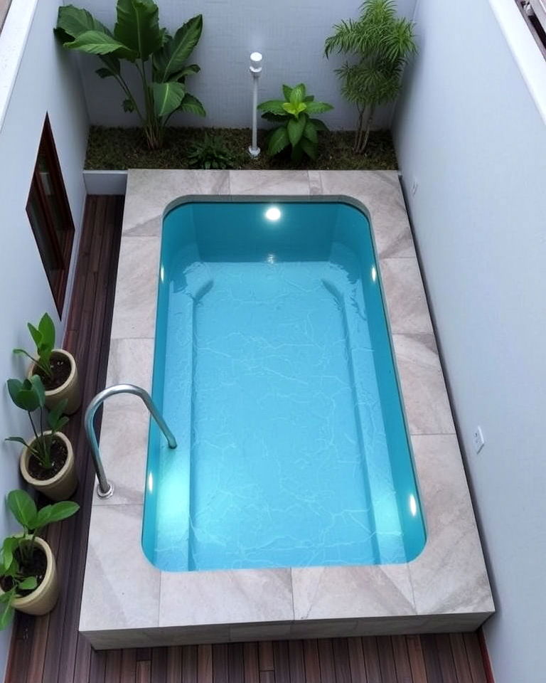 small space with plunge pool - 40 Swimming Pool Ideas