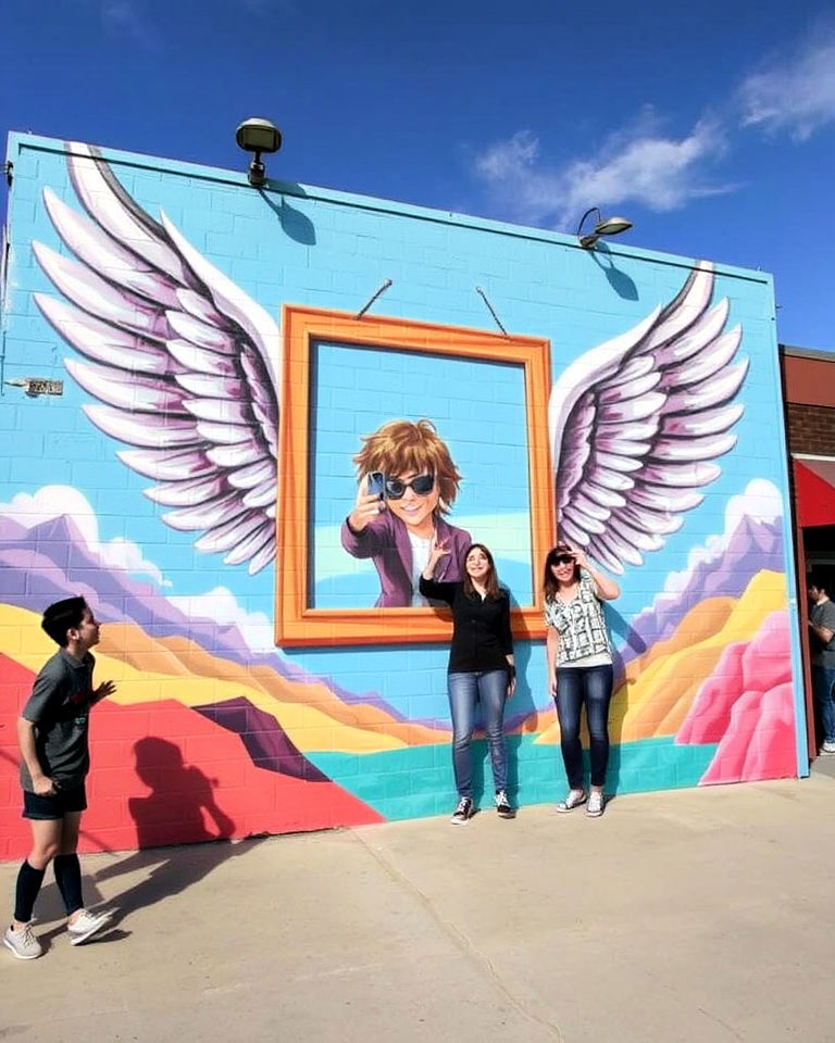 small town with interactive mural - 20 Small Town Murals