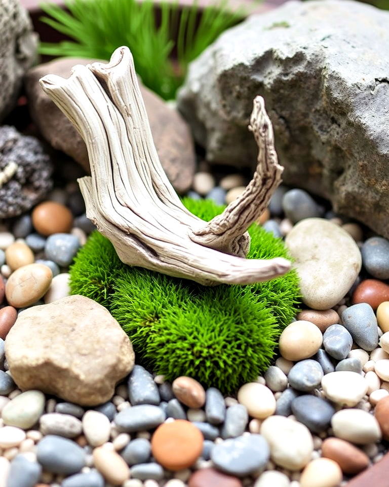 small zen garden with driftwood accents - 20 Small Zen Garden Ideas