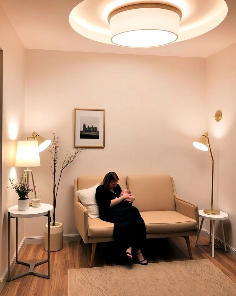 soft lighting for lactation room - 20 Lactation Room Ideas