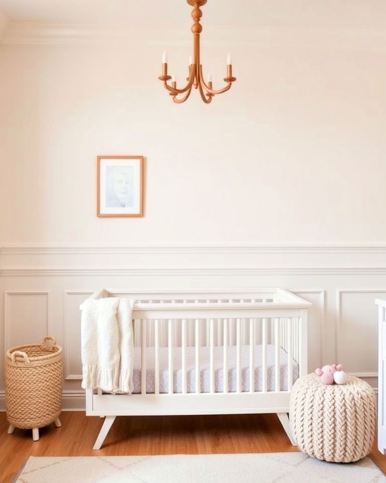 soft pastel wainscoting for nursery - 15 Wainscoting Nursery Ideas