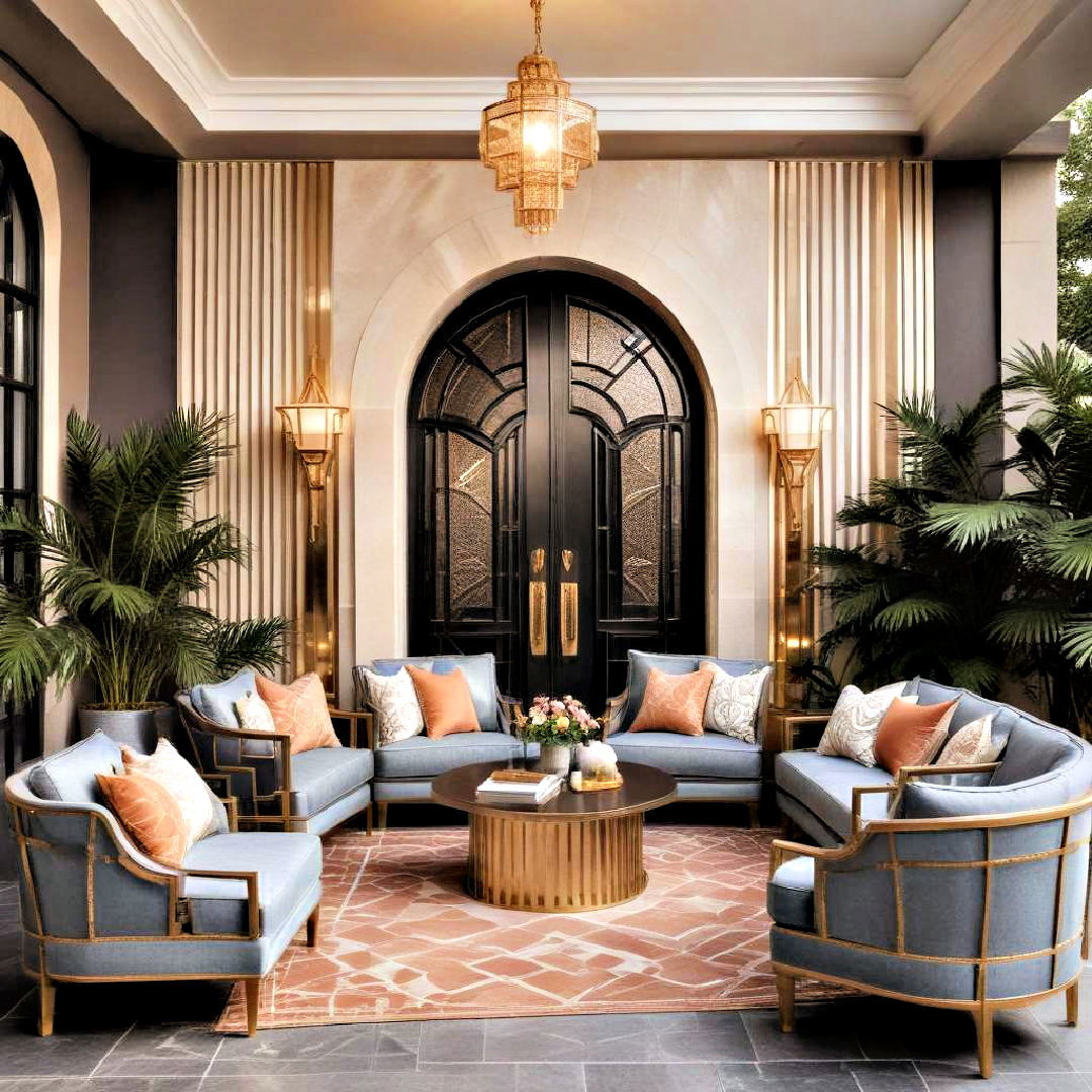 sophisticated art deco glamour - 25 Enclosed Patio Ideas
