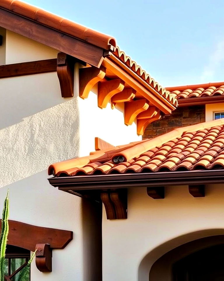 sophisticated decorative eaves for roofline - 40 Spanish Style Home Exterior Ideas