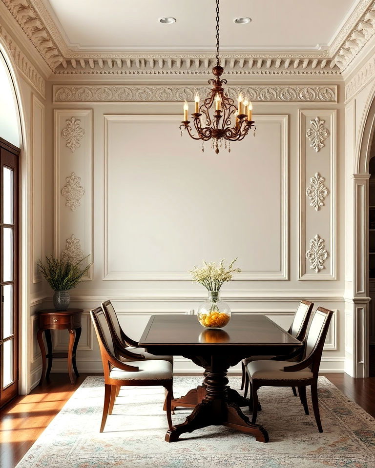 sophisticated decorative wall molding - 40 Wall Paneling Ideas