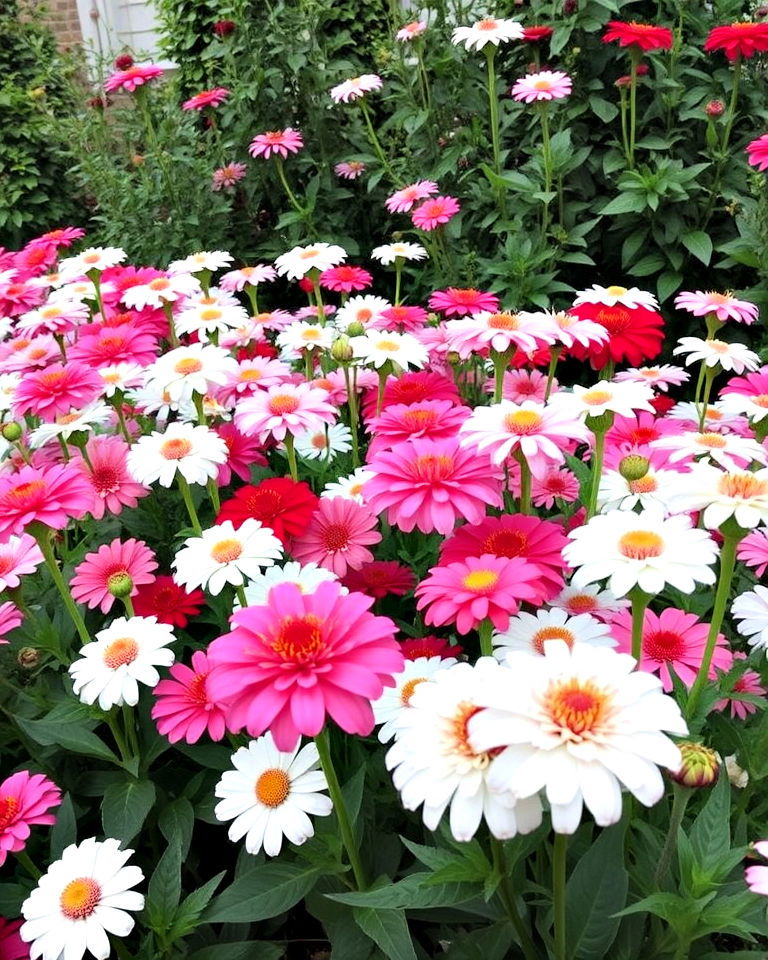 sophisticated monochromatic showcase - 25 Zinnia Garden Ideas