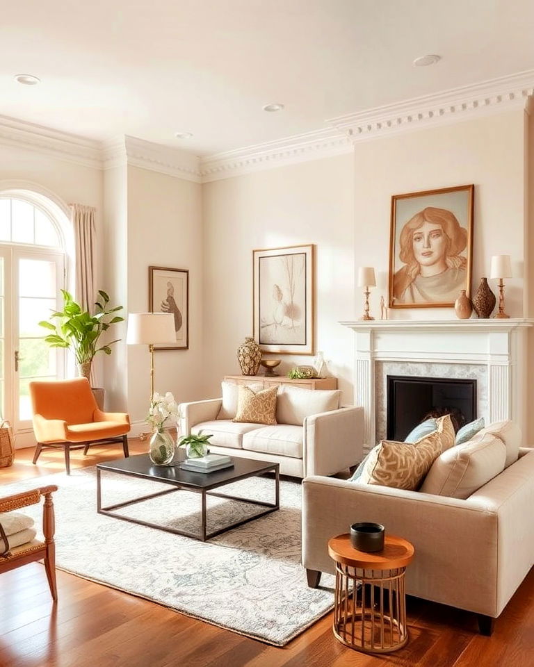 sophisticated pale almond tone - 20 Off-white Paint Colors for Room