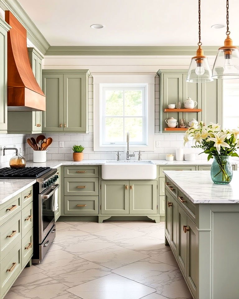 sophisticated shiplap backsplash with marble countertops - 30 Shiplap Backsplash Ideas for Your Kitchen