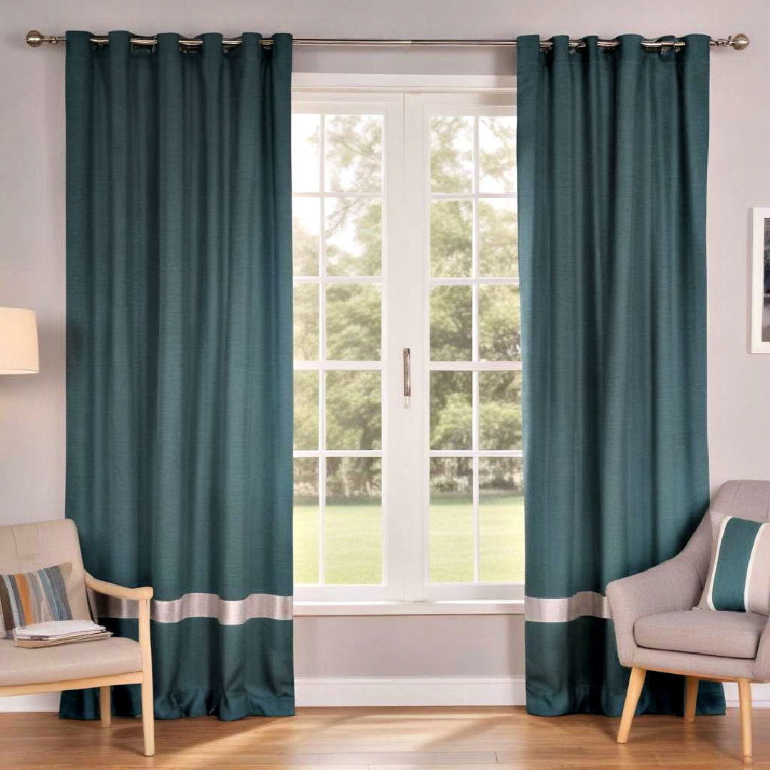 sophisticated teal and grey curtains - 15 Teal and Grey Bedroom Ideas