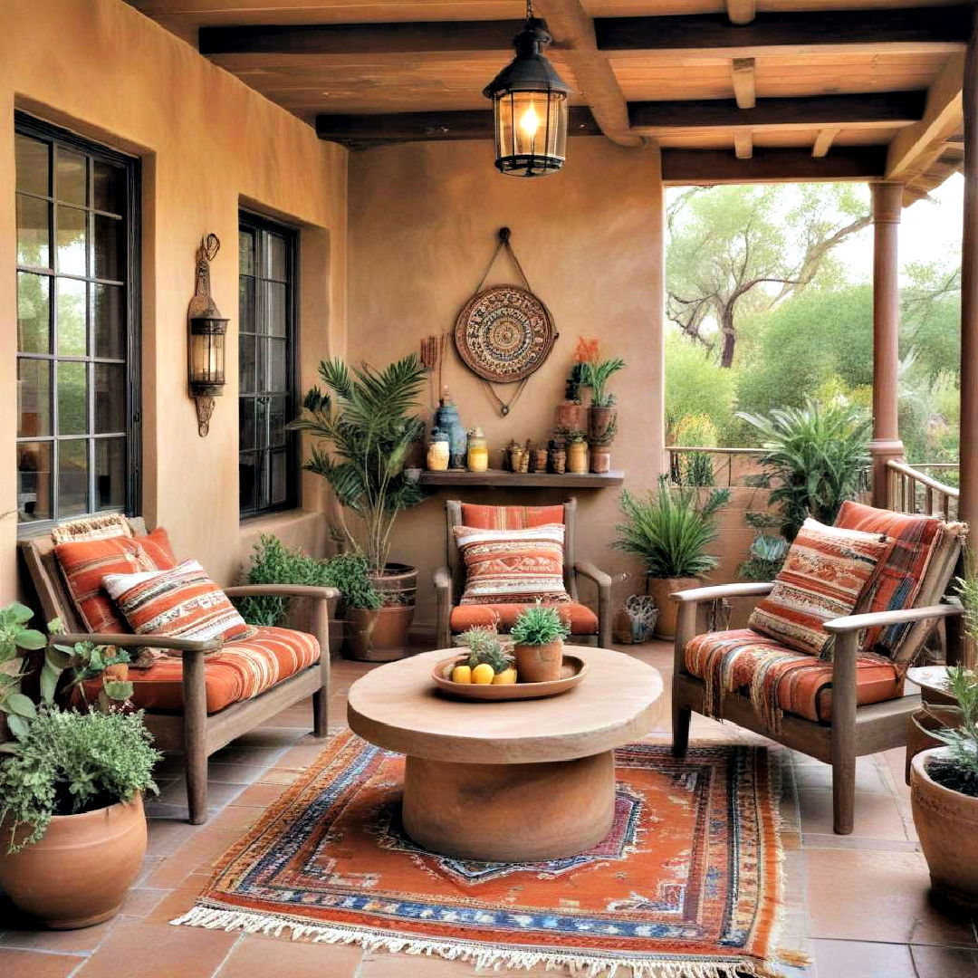 southwestern style patio idea - 25 Enclosed Patio Ideas