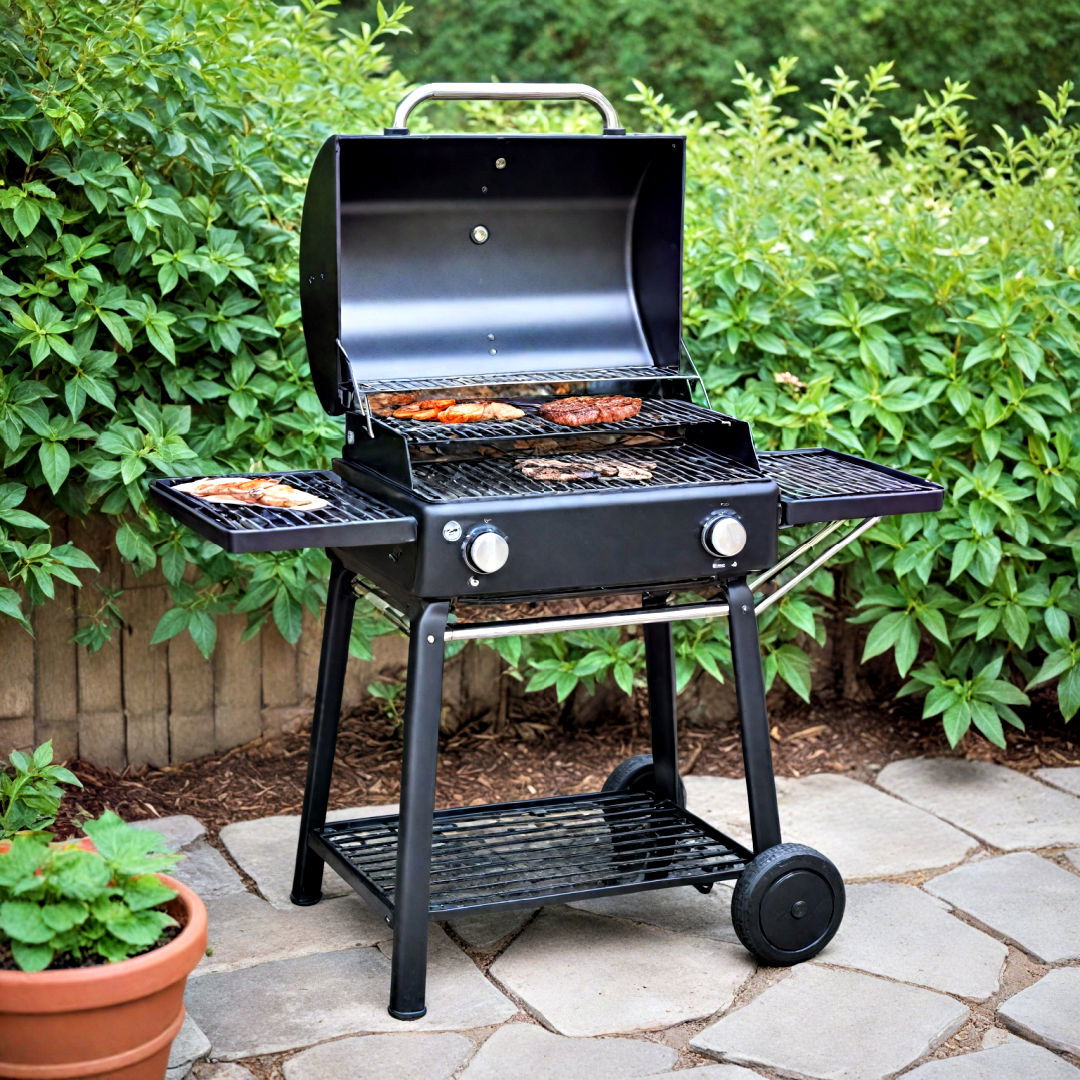 space efficient grill - 40 Small Backyard Ideas