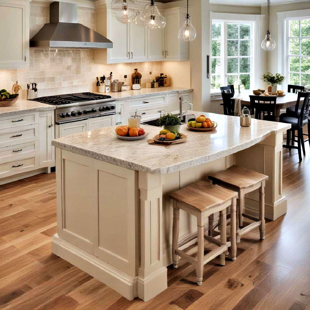 space efficient peninsula kitchen island - 40 Kitchen Island Ideas