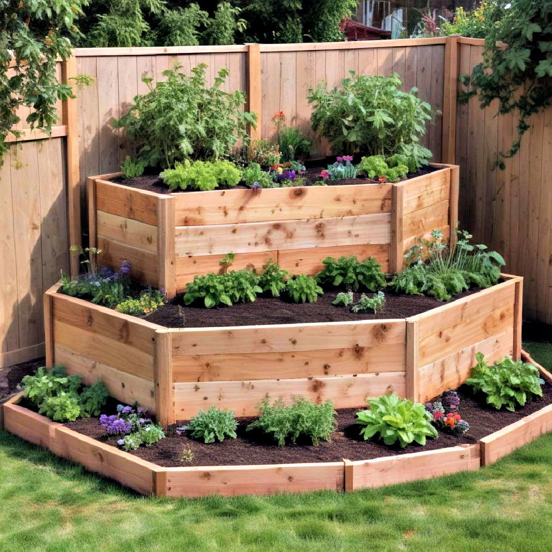 space saving multi level raised garden bed - 40 Raised Garden Bed Ideas