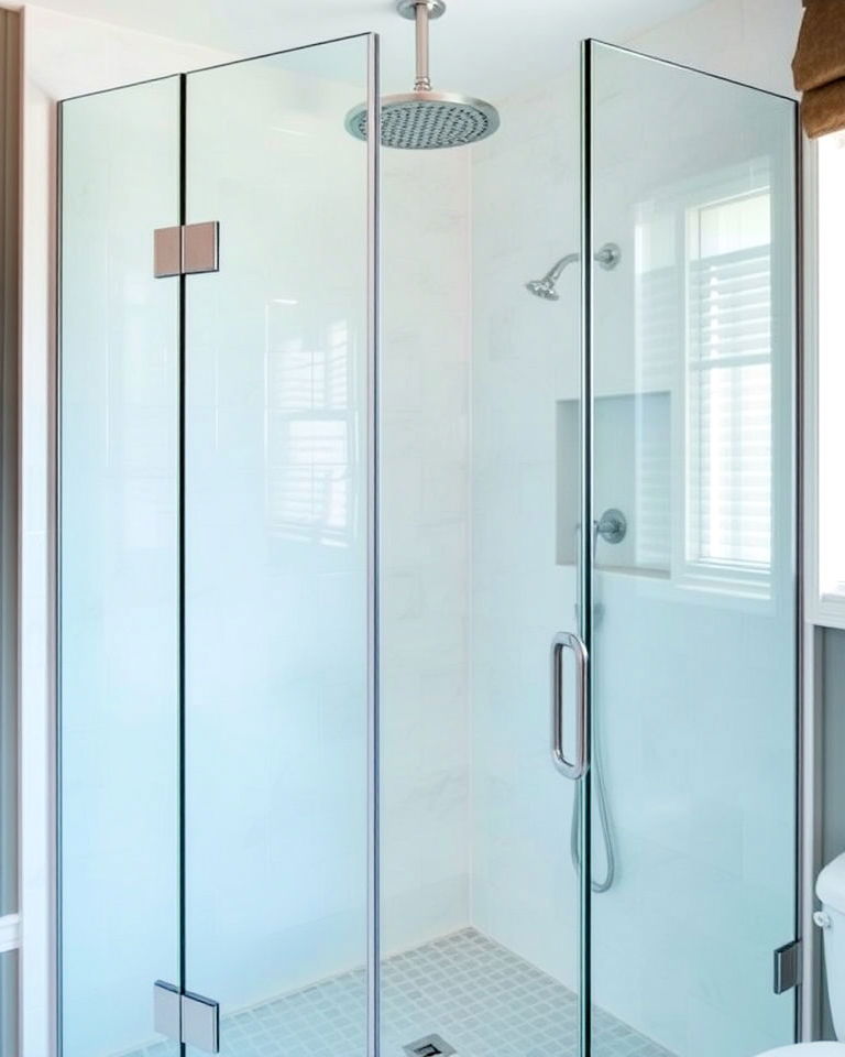 space saving walk in shower - 25 Small Ensuite Design Ideas