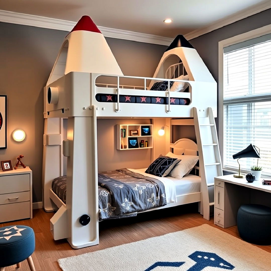 spaceship themed bunk bed ideas - 20 Space-themed Room Ideas